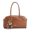 Bolsa De Ombro Bowling Couro Marrom Claro Bag Charm - imagem 1