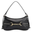 Bolsa De Ombro Bridão Couro Preto - imagem 1