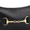 Bolsa De Ombro Bridão Couro Preto - imagem 9