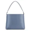Bolsa De Ombro Bucket Couro Camurça/Couro Azul - imagem 3