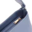 Bolsa De Ombro Bucket Couro Camurça/Couro Azul - imagem 5