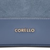 Bolsa De Ombro Bucket Couro Camurça/Couro Azul - imagem 6