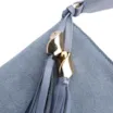 Bolsa De Ombro Bucket Couro Camurça/Couro Azul - imagem 7