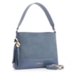 Bolsa De Ombro Bucket Couro Camurça/Couro Azul - imagem 2
