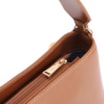Bolsa De Ombro Bucket Couro Camurça/Couro Marrom - imagem 5