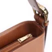 Bolsa De Ombro Bucket Couro Camurça/Couro Marrom - imagem 6