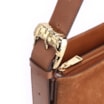 Bolsa De Ombro Bucket Couro Camurça/Couro Marrom - imagem 8