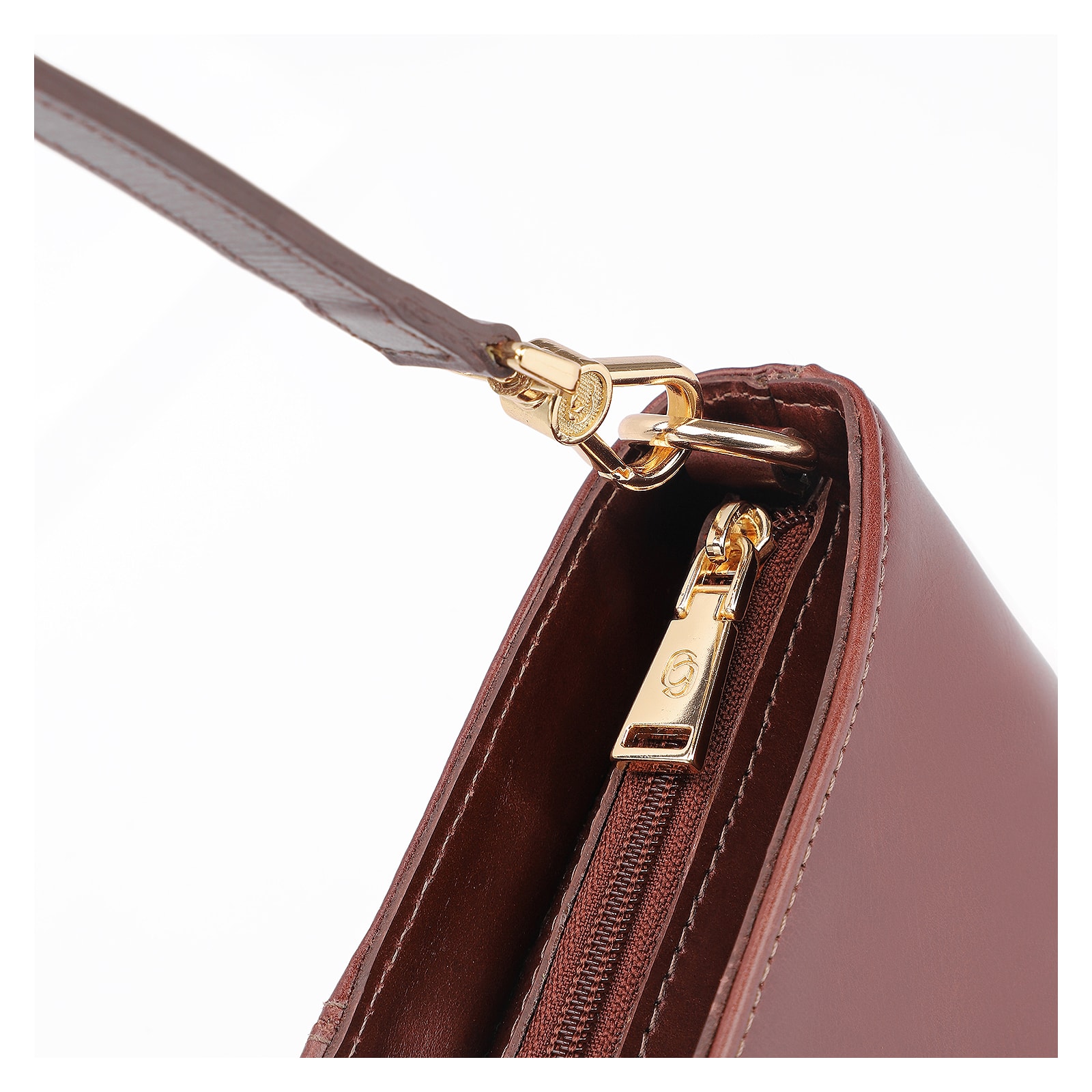 Bolsa De Ombro Bucket Couro Marrom