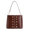 Bolsa De Ombro Bucket Couro Marrom - imagem 1