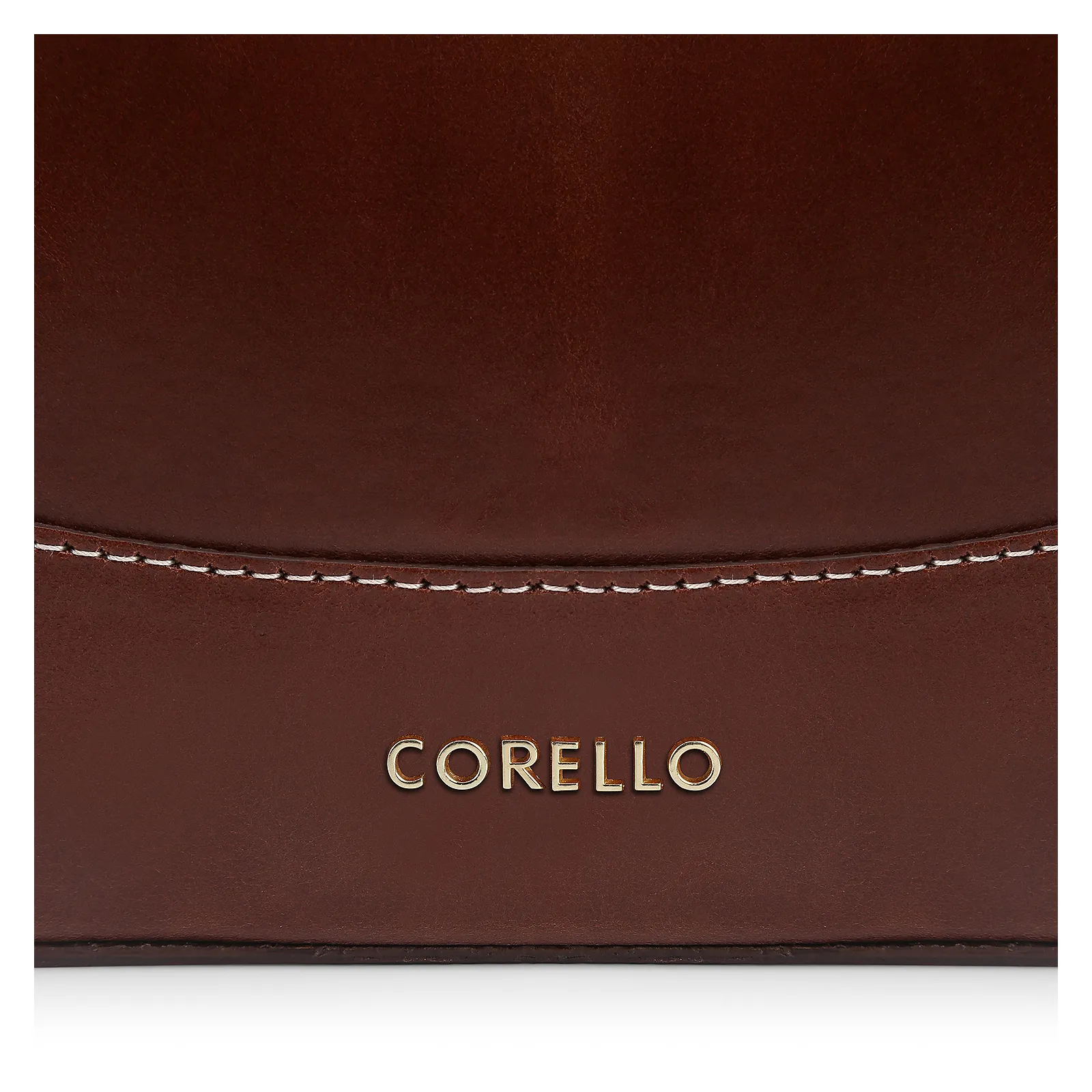 Bolsa De Ombro Bucket Couro Marrom Escuro