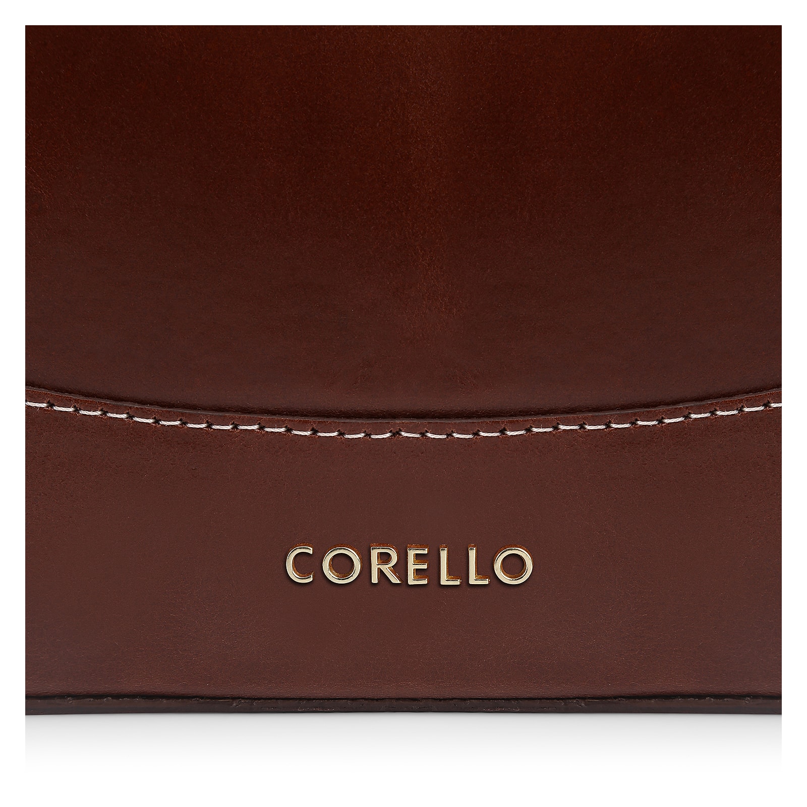 Bolsa De Ombro Bucket Couro Marrom Escuro