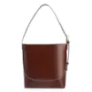 Bolsa De Ombro Bucket Couro Marrom Escuro - imagem 3