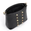 Bolsa De Ombro Bucket Couro Preto - imagem 4