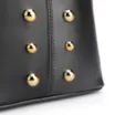 Bolsa De Ombro Bucket Couro Preto - imagem 6