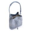 Bolsa De Ombro Bucket Ráfia Mosaico Azul - imagem 5