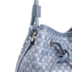 Bolsa De Ombro Bucket Ráfia Mosaico Azul - imagem 6