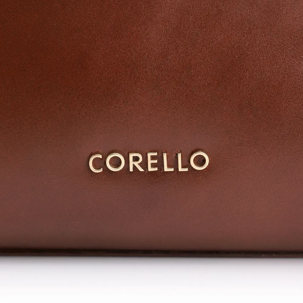 Bolsa De Ombro Cadeado Couro Camurça/Couro Marrom Escuro - imagem 7