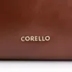 Bolsa De Ombro Cadeado Couro Camurça/Couro Marrom Escuro - imagem 7