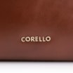 Bolsa De Ombro Cadeado Couro Camurça/Couro Marrom Escuro - imagem 7