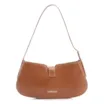 Bolsa De Ombro Cadeado Couro Marrom Claro - imagem 3