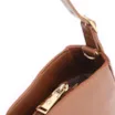 Bolsa De Ombro Cadeado Couro Marrom Claro - imagem 5