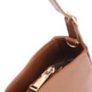 Bolsa De Ombro Cadeado Couro Marrom Claro - imagem 5
