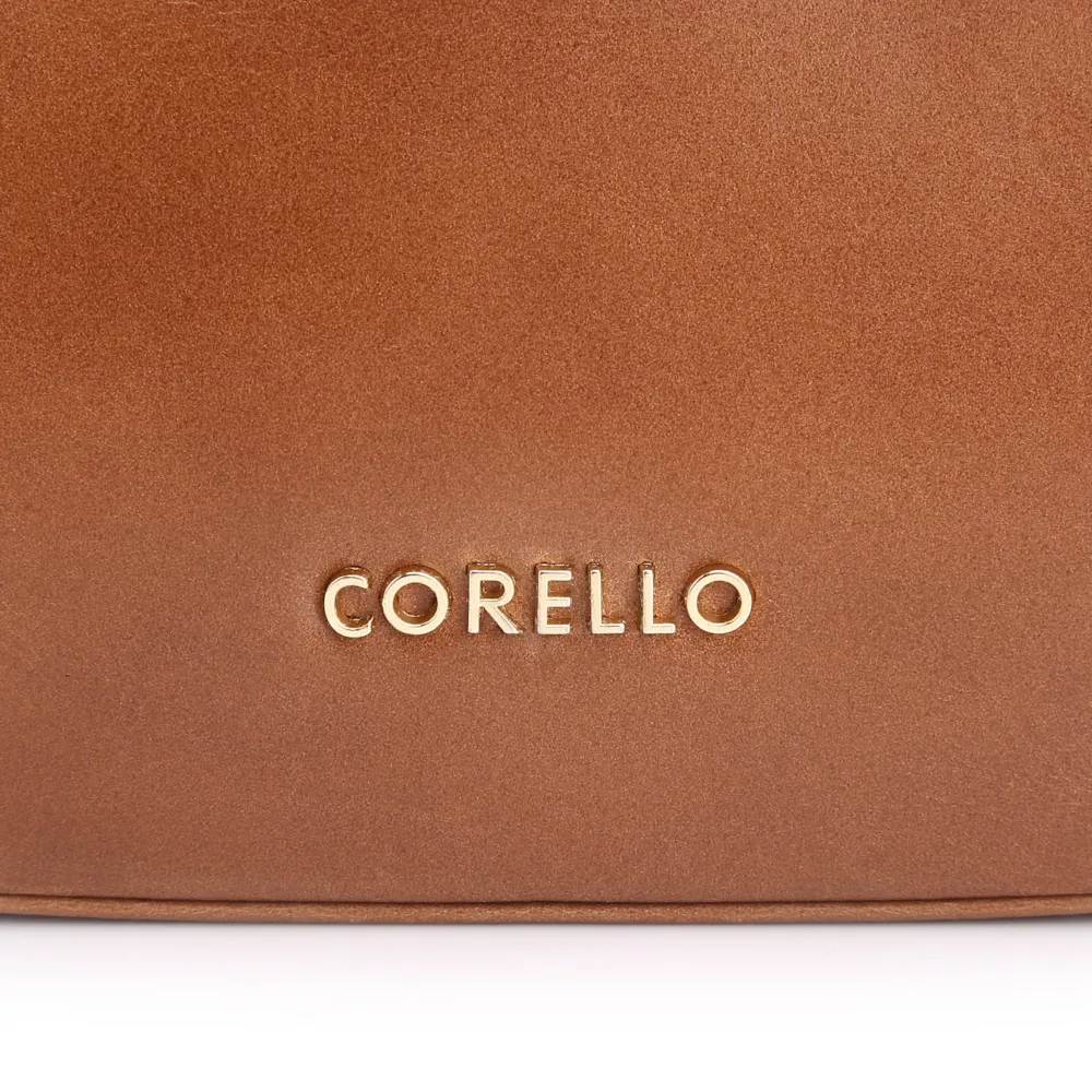 Bolsa De Ombro Cadeado Couro Marrom Claro - imagem 6