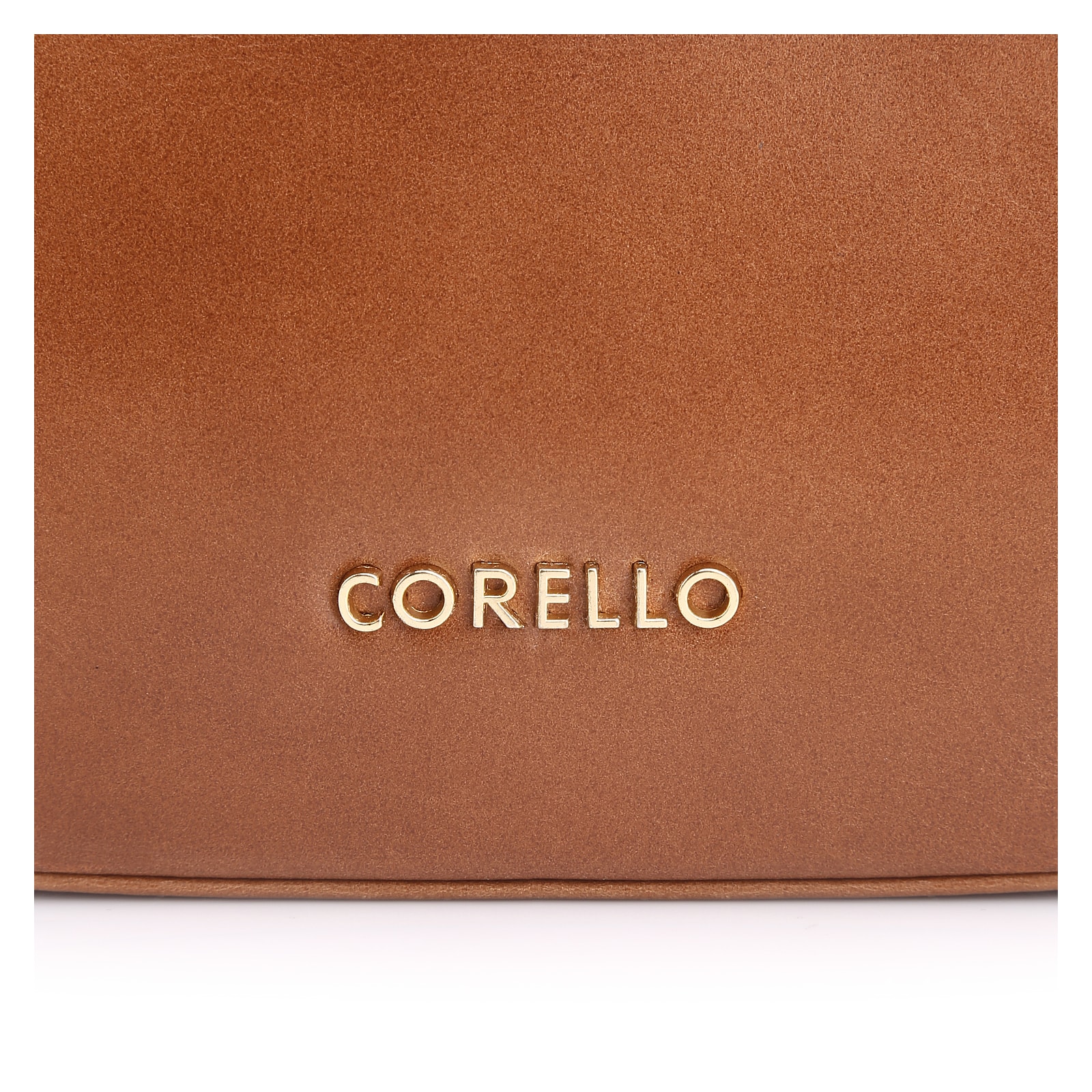 Bolsa De Ombro Cadeado Couro Marrom Claro