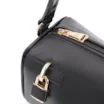Bolsa De Ombro Cadeado Couro Preto - imagem 5