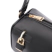 Bolsa De Ombro Cadeado Couro Preto - imagem 5