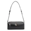 Bolsa De Ombro Cadeado Couro Preto - imagem 1