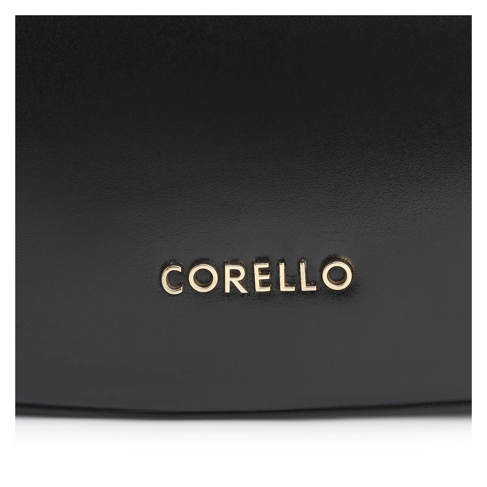 Bolsa De Ombro Cadeado Couro Preto