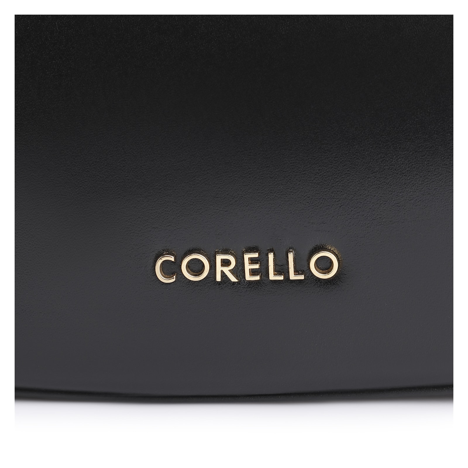Bolsa De Ombro Cadeado Couro Preto