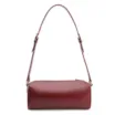 Bolsa De Ombro Cadeado Couro Vinho - imagem 4