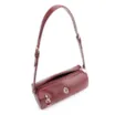 Bolsa De Ombro Cadeado Couro Vinho - imagem 5