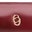 Bolsa De Ombro Cadeado Couro Vinho - imagem 7