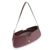 Bolsa De Ombro Cadeado Couro Vinho - imagem 4
