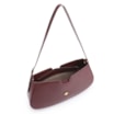 Bolsa De Ombro Cadeado Couro Vinho - imagem 4