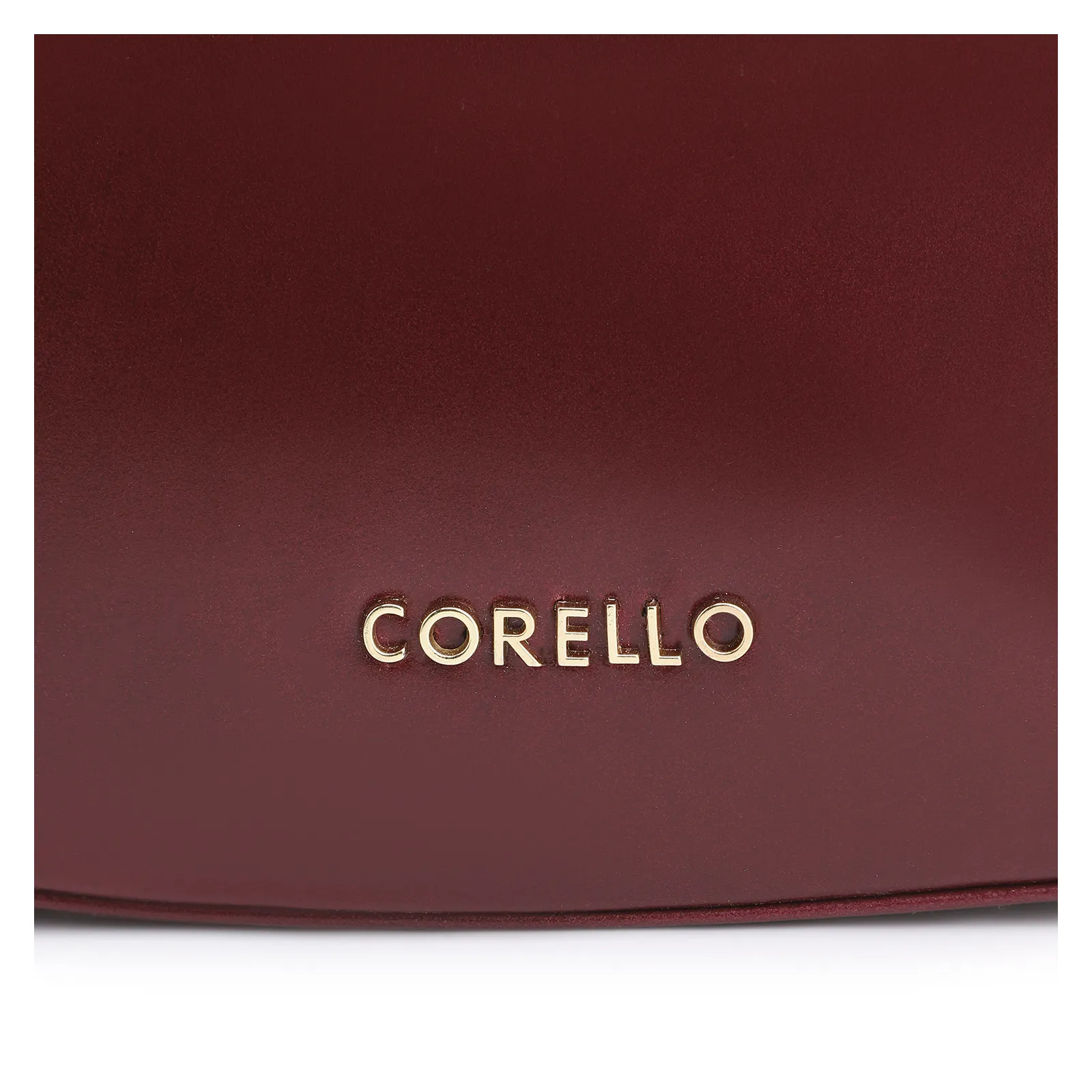 Bolsa De Ombro Cadeado Couro Vinho