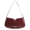 Bolsa De Ombro Cadeado Couro Vinho - imagem 3