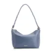 Bolsa De Ombro Cordão Couro Camurça/Couro Azul - imagem 4