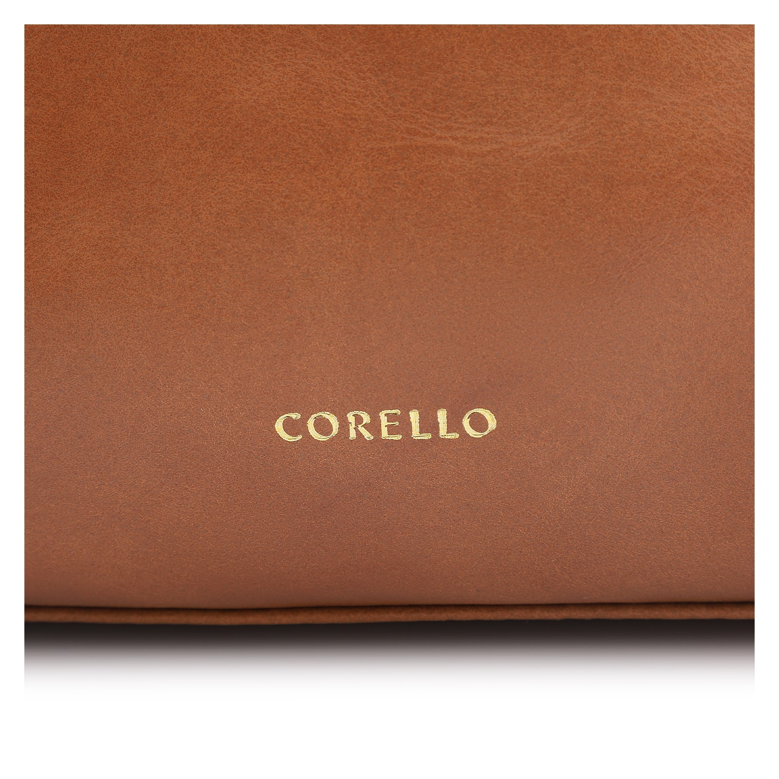 Bolsa De Ombro Cordão Couro Camurça/Couro Marrom