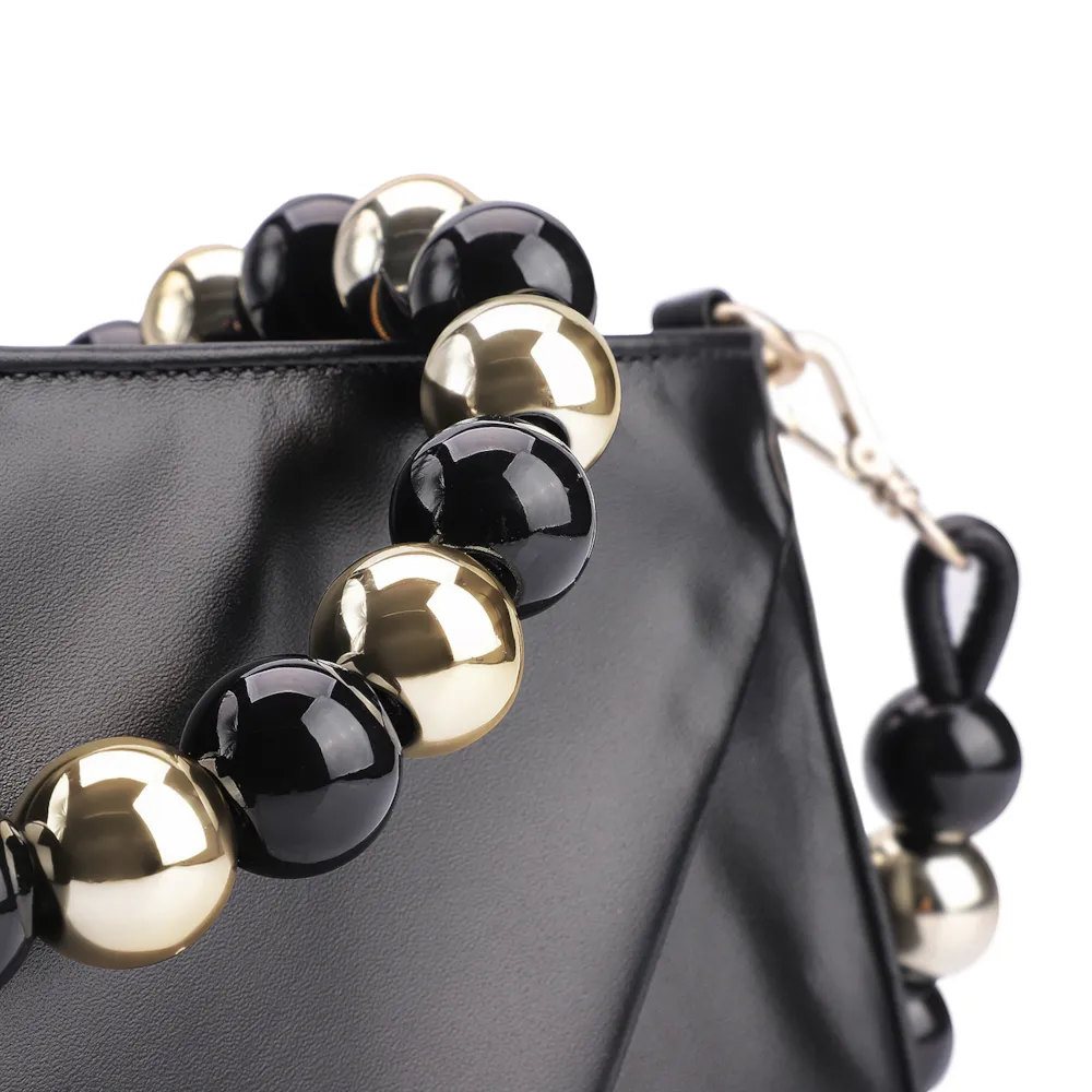 Bolsa De Ombro Corello x Vitor Zerbinato Couro Preto - imagem 7