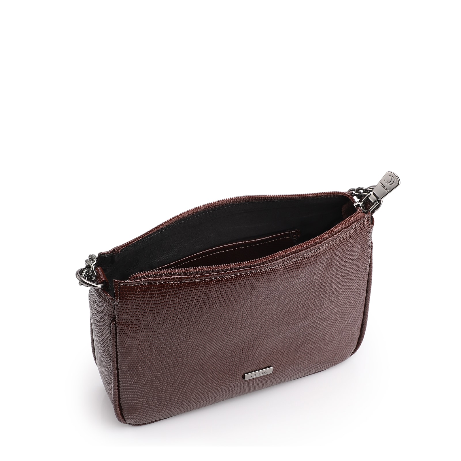 Bolsa De Ombro Correntes Alt Lezard Marrom