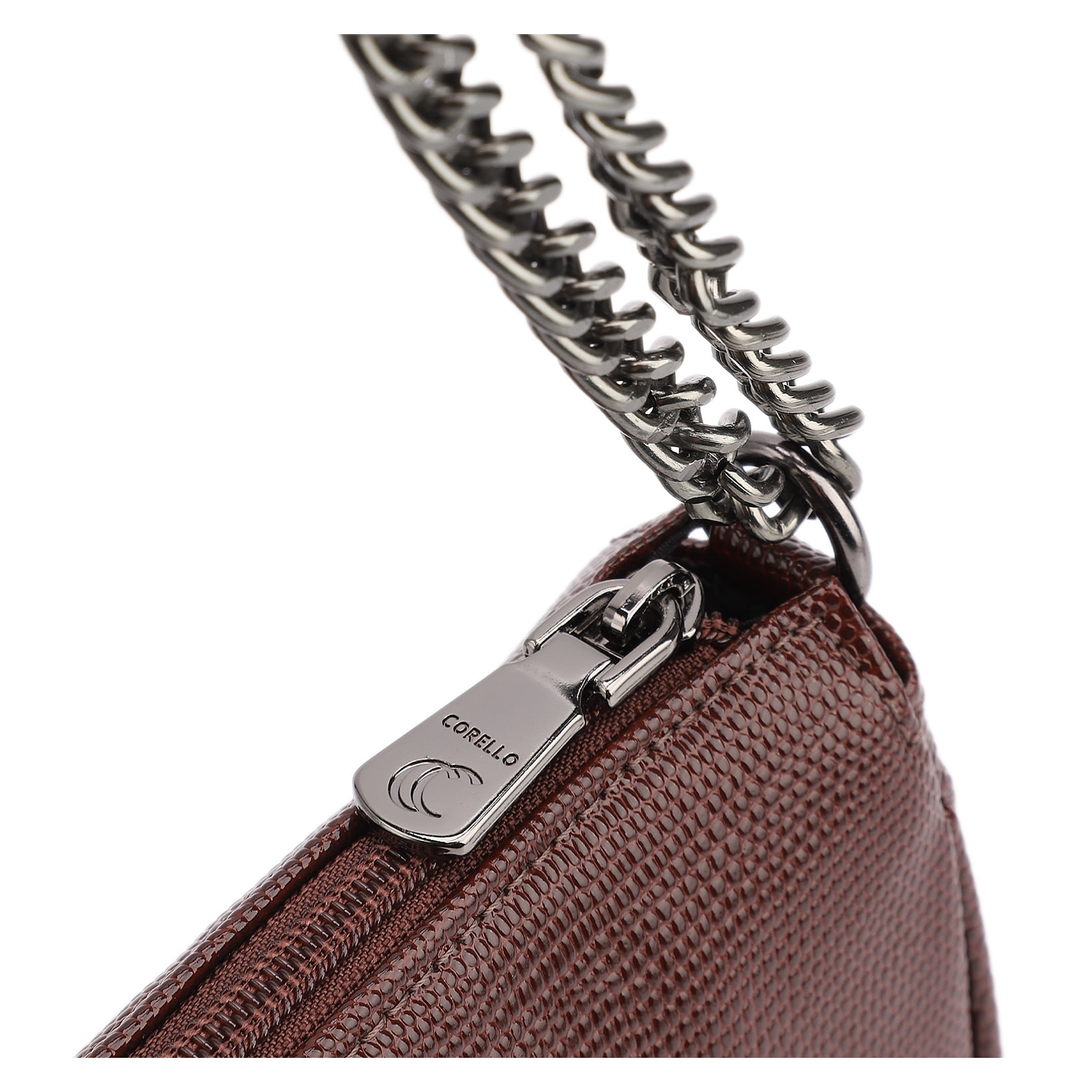 Bolsa De Ombro Correntes Alt Lezard Marrom