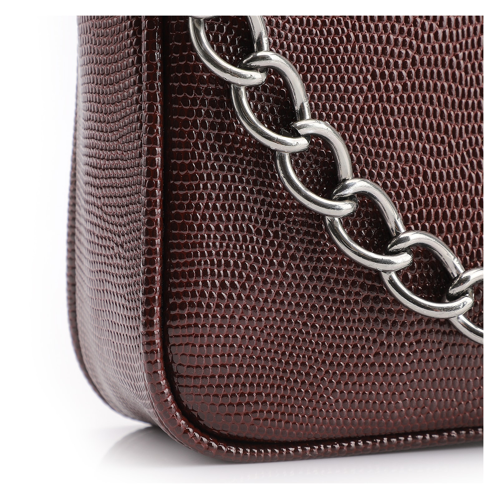 Bolsa De Ombro Correntes Alt Lezard Marrom