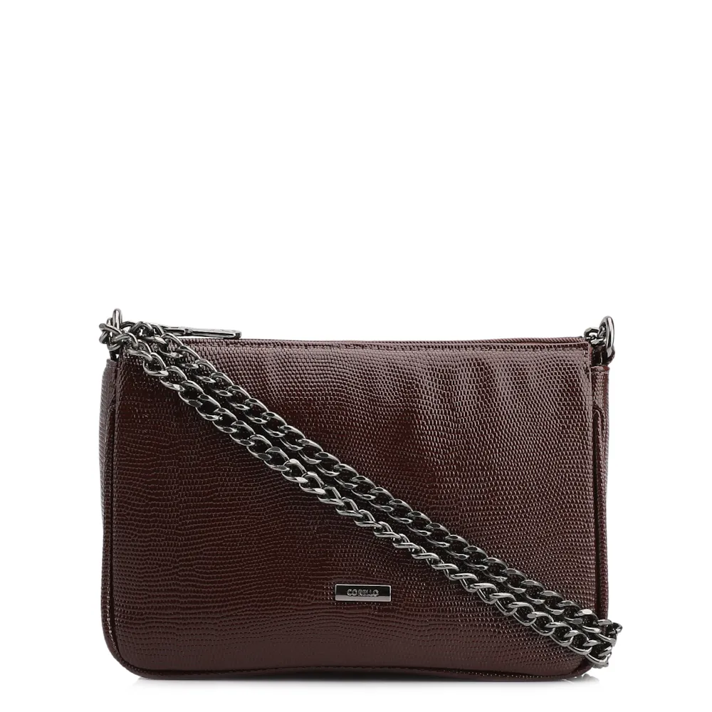 Bolsa De Ombro Correntes Alt Lezard Marrom