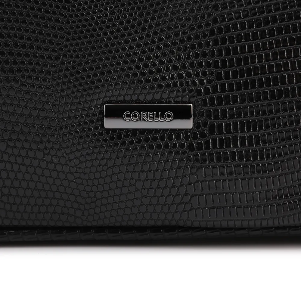 Bolsa De Ombro Correntes Alt Lezard Preto - imagem 7