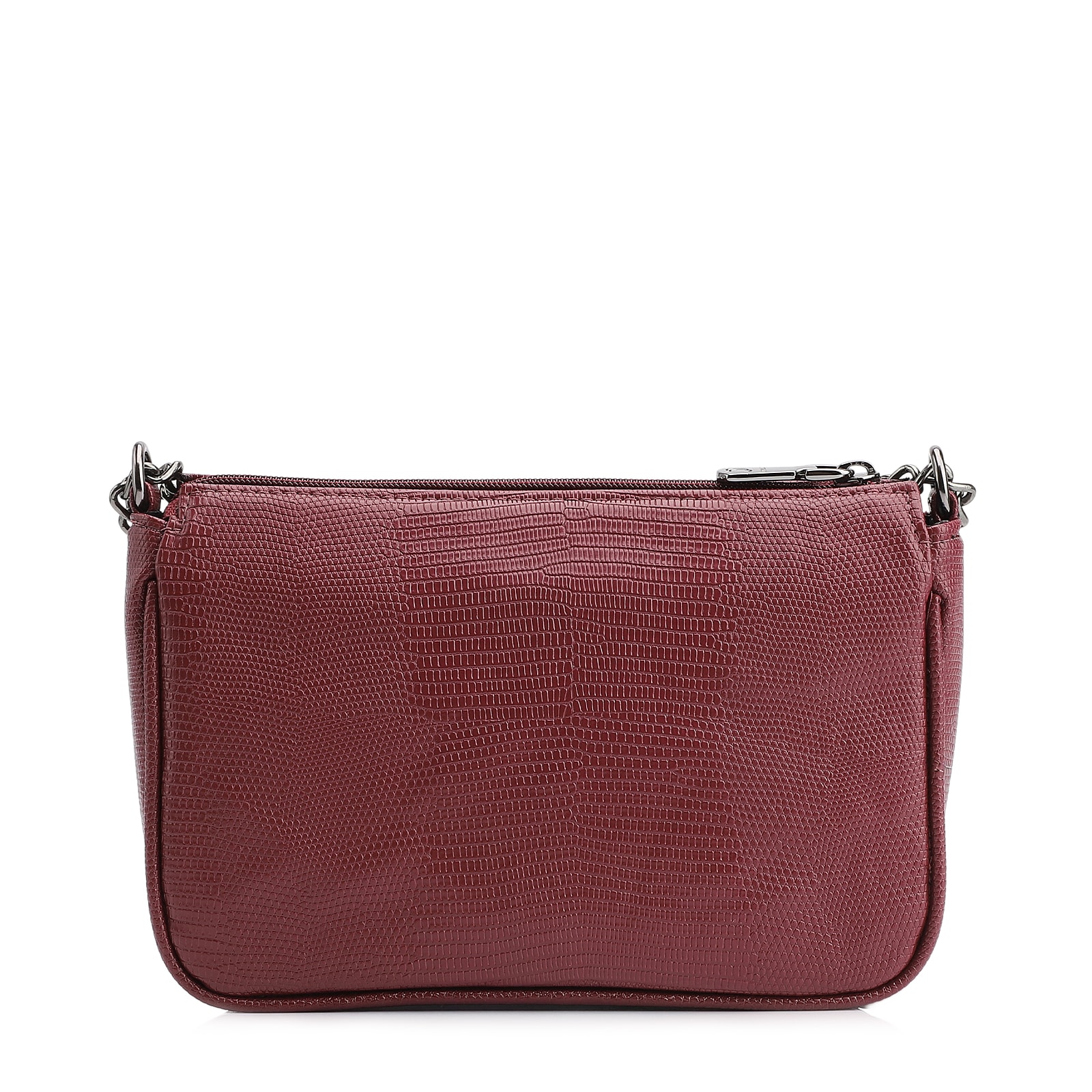 Bolsa De Ombro Correntes Alt Lezard Vinho