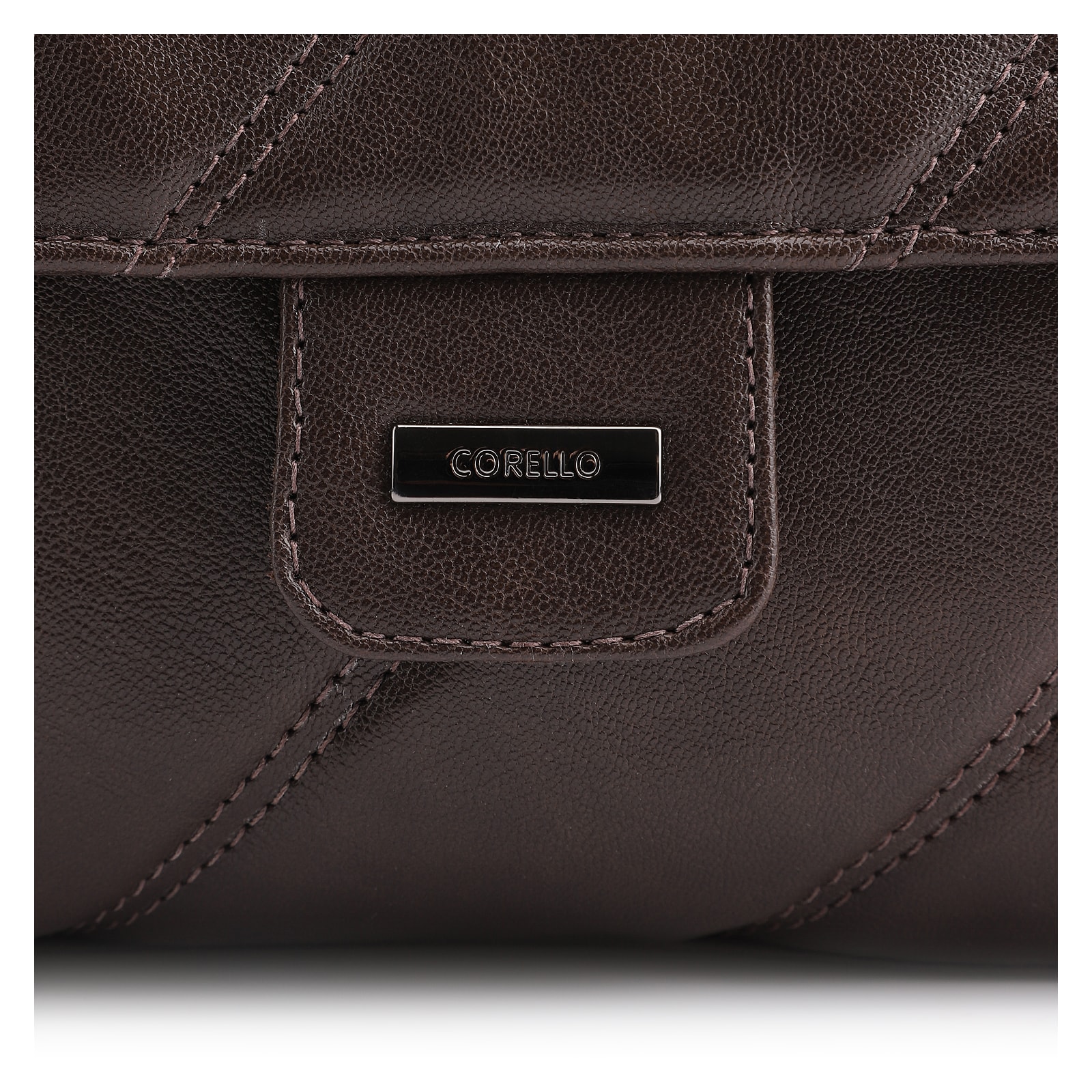 Bolsa De Ombro Correntes Alt Marrom Escuro